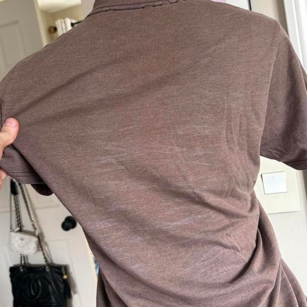 Y2K 2000s hurley spellout brown top - Picture 4 of 8